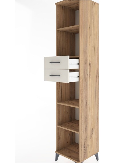 Hyperion Dolap 4 Raflı 2 Çekmeceli 44x44x221 Çam-aytaşı Atlas Çam