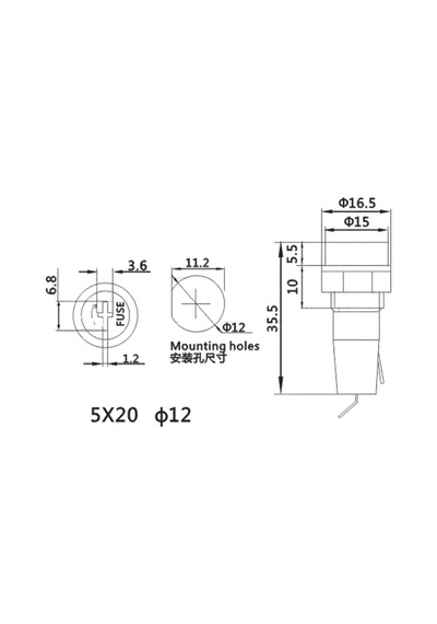 Ic-235c Sigorta Yuvası Tornavida Uçlu 5x20 Diğer