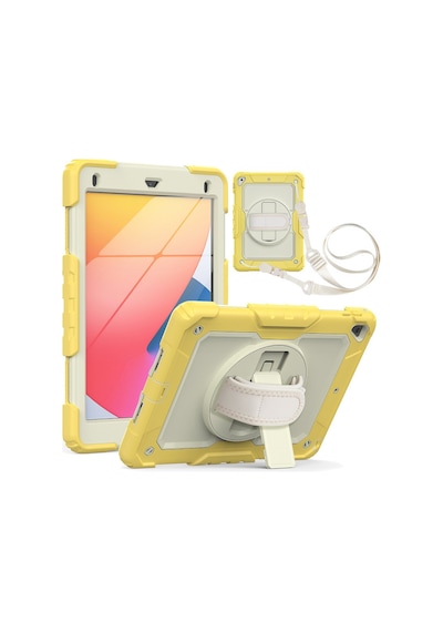 İpad 5 Air 9.7 Kılıf Strap New Tablet Kapak - Sarı Diğer