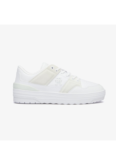 Tommy Hilfiger Basket Kadın Beyaz Sneaker Düz Fw0fw08272 Beyaz