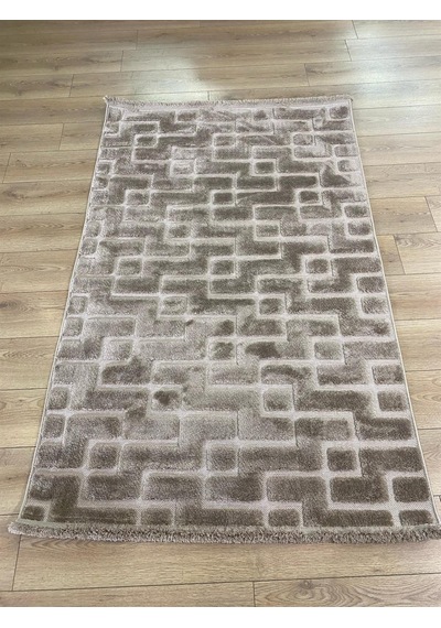 Çam Halı İndus 8005 Vizon Enti Halı Yumuşak Tuşeli Modern Halı