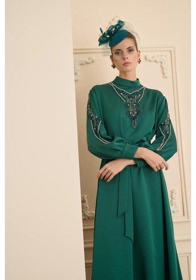 Senna Catherıne Dress Zümrüt Zümrüt