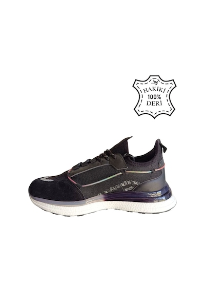 Hakiki Deri Jel Köpük Yüksek Taban Ortopedik İthal Bağcıklı Spor Ayakkabı Sneaker Dar Kalıp Siyah Beyaz Hakiki Deri Jel Köpük Yüksek Taban Ortopedik İthal Bağcıklı Spor Ayakkabı Sneaker Dar Kalıp Siyah Beyaz