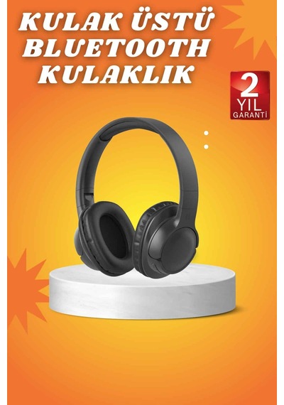 Kablosuz Bluetooth Kulaklık Kulak Üstü Mikrofonlu 5.0 Bluetooth Anc Özelliği
