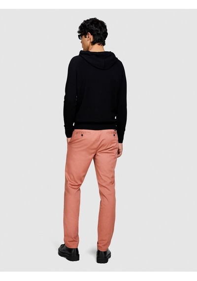 Sisley Streç Pamuklu Kemer Delikli Slim Fit Pantolon Erkek Bordo Pantolon - 324p4aıhsf021