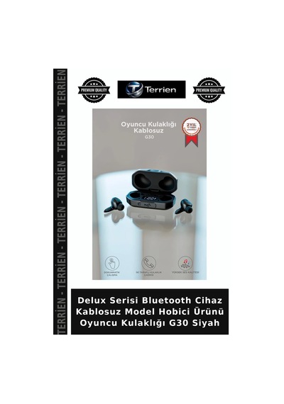 Delux Serisi Bluetooth Cihaz Kablosuz Model Hobici Ürünü Oyuncu Kulaklığı G30 Siyah
