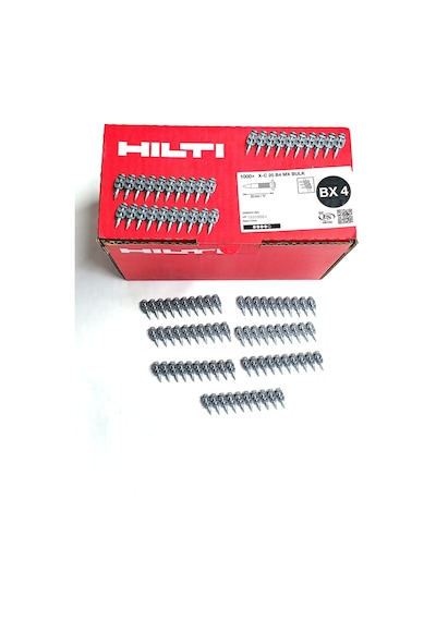 Hilti Bx4 Uyumlu X-c 20 B4 Mx Bulk Beton Çivileri Şeritli 20 Mm 1000 Adet