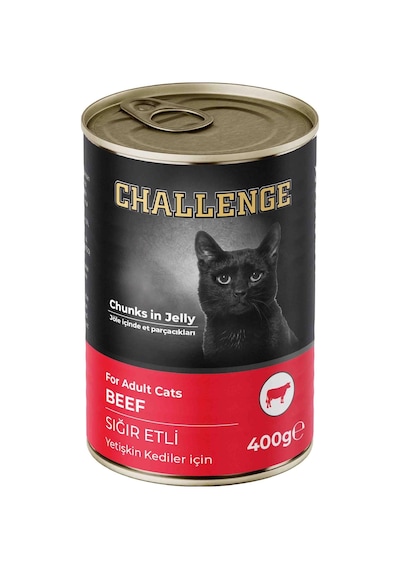 Challenge Sığır Etli Yetişkin Kedi Konservesi 400 G