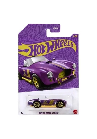 Hot Wheels Silver Series '55 Corvette - 57. Yıl Hdh54 Mor-altın 1/64 Diecast Model Araba Çok Renkli