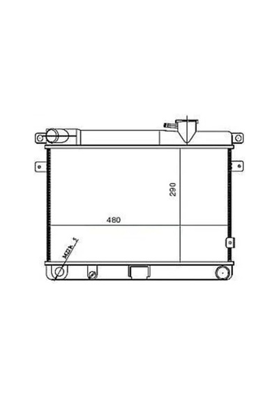 Su Radyatoru Fıat:m131 293x470x32