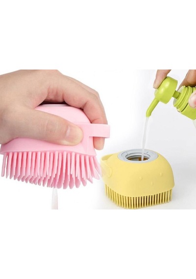 Banyo Duş Kesesi Sabun Duş Jeli Hazneli Masaj Fırçası Lif Kese