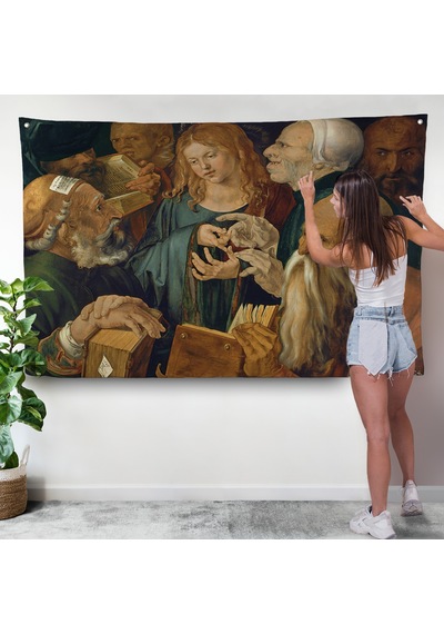 Albrecht Dürer - Doktorlar Arasında İsa Duvar Örtüsü --7255
