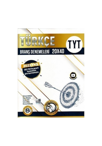 2022 TYT Türkçe 20x40 Branş Deneme -  Bilgi Sarmal Yayınları