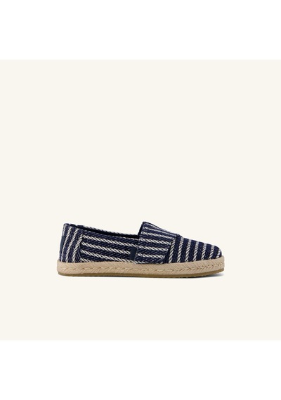 10023199 Navy Espadril Erkek Çocuk 10023199 Toms Dıana Alpargata Rope 2.0 Navy Nautical Stripe