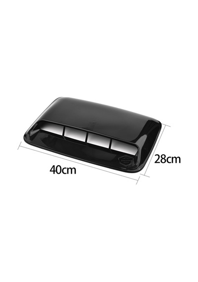 Üniversal Her Araca Uyumlu Geniş Kaput Üstü Havalandırma Izgarası Tavan Vent Air Scoop İthal 40 x 28 cm (00) (ŞüsCarOto Aksesuar)
