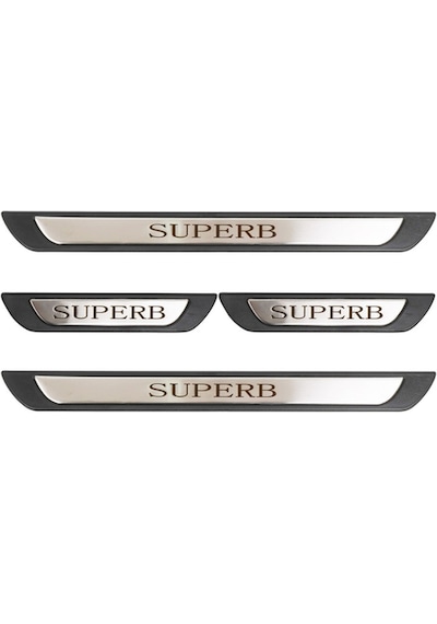 Skoda Super B Uyumlu Kapı Eşiği Krom Abs 4 Parça
