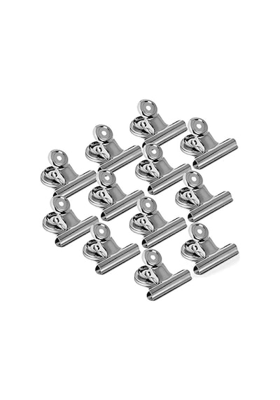 12 Adet Mıknatıslı Mandallı Buzdolabı Magnet - Fotoğraf Ve Evrak Tutucu