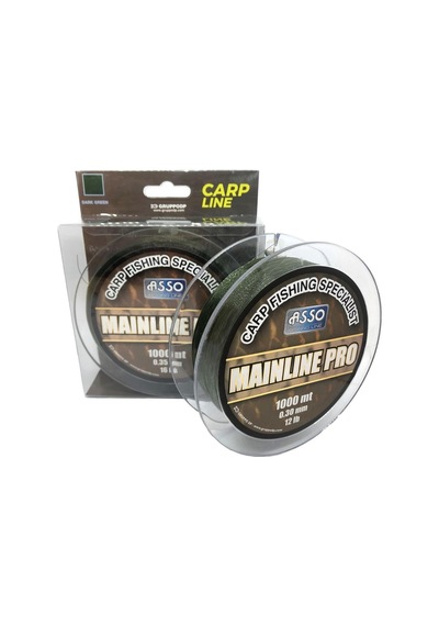 Asso Mainline Pro Special Carp Fishing Line 1.000mt Green 0,35mm