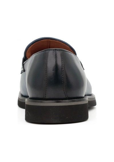 Hakiki Antik Deri Eva Taban Loafer Model Erkek Ayakkabı - Tuna 3898 Lacivert