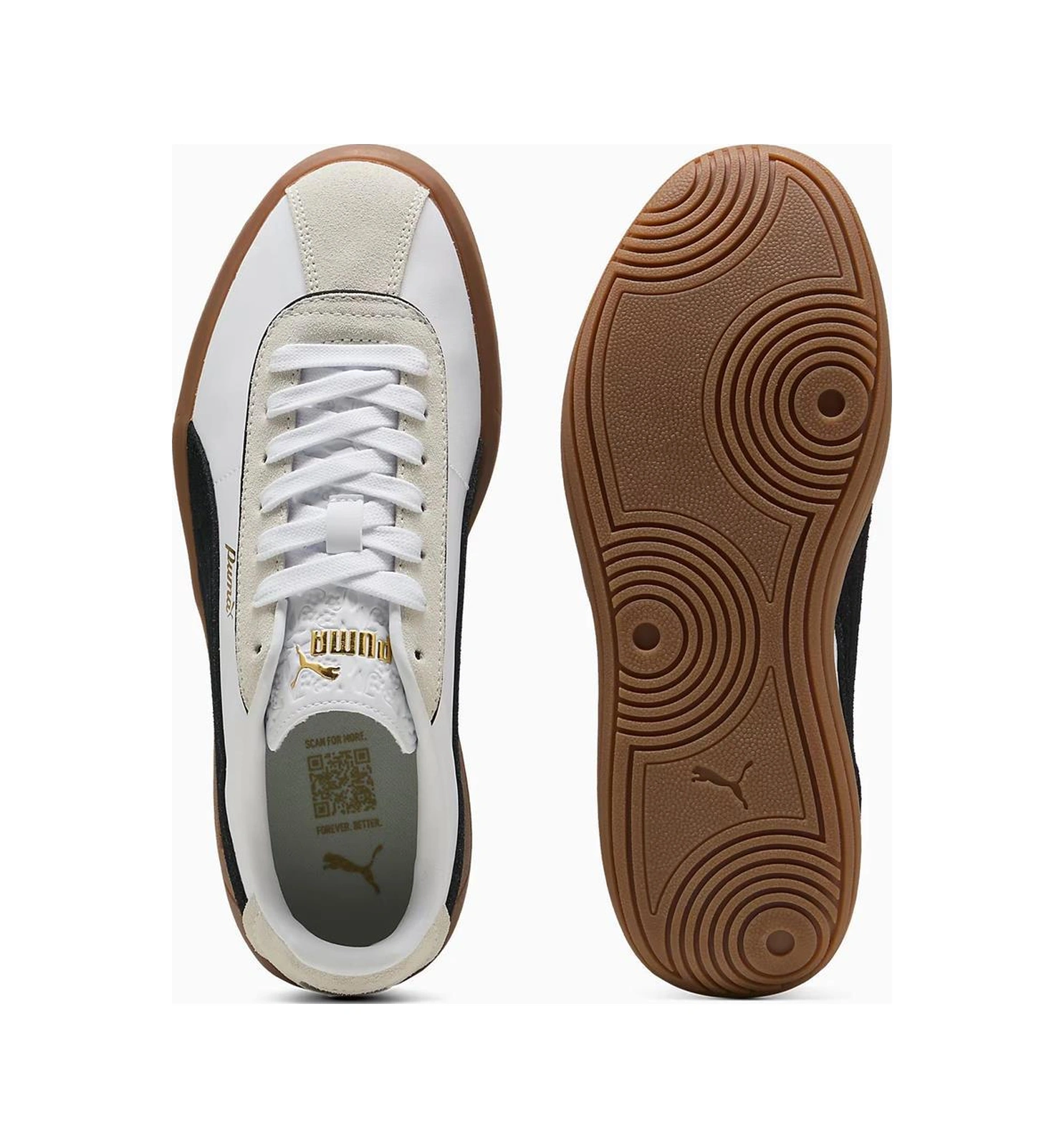 Puma 400364 01 Club Klassika Beyaz-siyah Kadın Spor Ayakkabı Beyaz