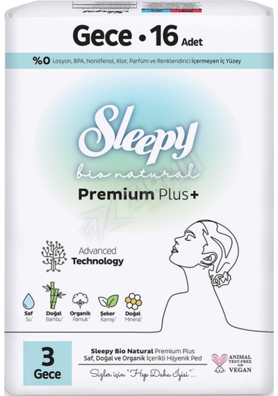 5 Adet Sleepy Ped Bio Super Eco Gece 16'lı