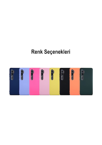 Xiaomi Mi Note 10 Pro Kapak İçi Kadife Lansman Silikon Kılıf