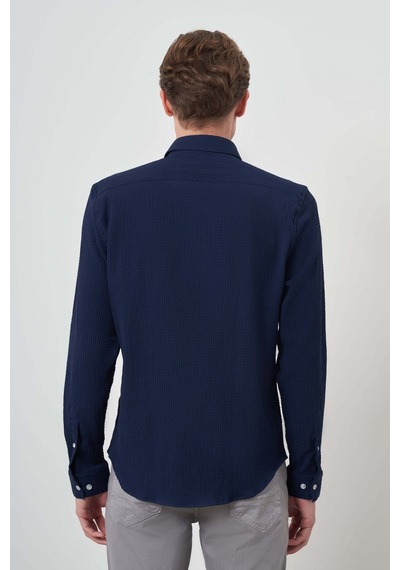 Morven Erkek Lacivert Gofre Trend Desenli Dynamic Fit İtalyan Yaka Gömlek 25ms004023200 Lacivert Morven Erkek Lacivert Gofre Trend Desenli Dynamic Fit İtalyan Yaka Gömlek 25ms004023200 Lacivert