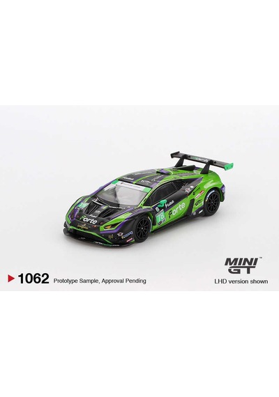 Mini Gt 1062 1/64 Lamborghini Huracán Gt3 Evo2 78 Forte Racing 2024 Imsa Daytona 24 Hrs