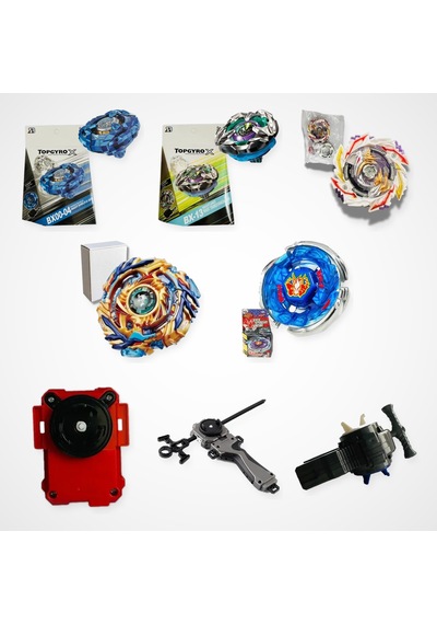 Beyblade Karışık Seri Set 5 Beyblade 3 Fırlatıcı - Bx00-04, Bx-13, B-170-02, B-79, Bb28