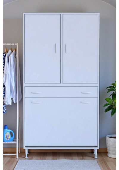 Eliusta Reli Dolap Beyaz Çok Kullanımlı 95 Cm Eninde Banyo Dolabı 95x171x32,5 Cm 2 Kapak 6 Raf Dolap Beyaz Eliusta Reli Dolap Beyaz Çok Kullanımlı 95 Cm Eninde Banyo Dolabı 95x171x32,5 Cm 2 Kapak 6 Raf Dolap Beyaz