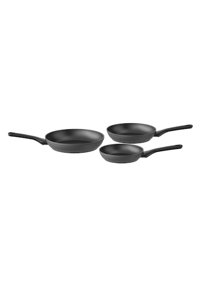 Berghoff 1315090 3 Parçalı Yapışmaz Tava Seti Helix Siyah