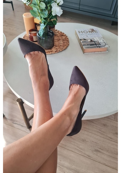 001 200 Topukla Kadın 10 Cm Topuklu Klasik Sivri Burun Stiletto 001