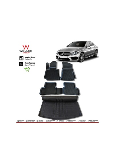 Mercedes C W205 Paspas Bagaj Havuzu 2014 2020 Arası 3D Wöller