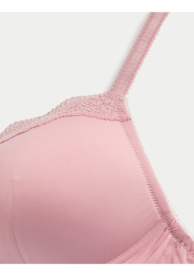 Marks & Spencer Jasmine Dantelli Desteksiz Full Cup Sütyen T33003008 Pembe