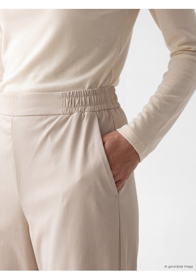 Lcw Everyday Gri Beli Lastikli Kadın Pantolon