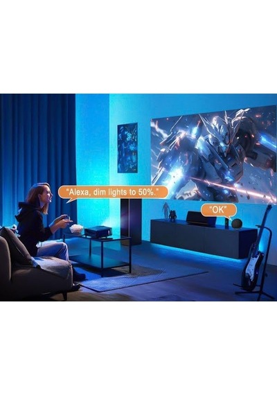 Smart Led Spot Lamba, 6000k Beyaz, 220v, Telefon Uygulaması İle Kontrol Edilebilir, Rgb Renk Değiştiren Dusktec 110m Çok Renkli