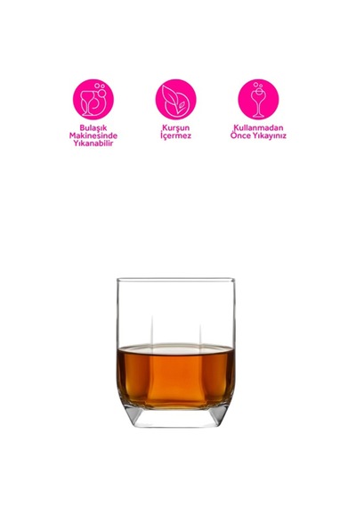 Lav Tuana Cam Viski Bardağı 6'lı 320 ml (Meşrubat/Kokteyl Bardağı )