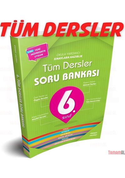 6.Sınıf Tüm Dersler Soru Bankası Türkçe Matematik Fen Sos Din Ing