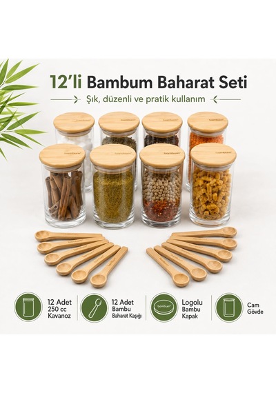 Atbyhome Bambum Orjinal Zolla Prestige 24 Parça Kaşıklı Baharatlı Diğer