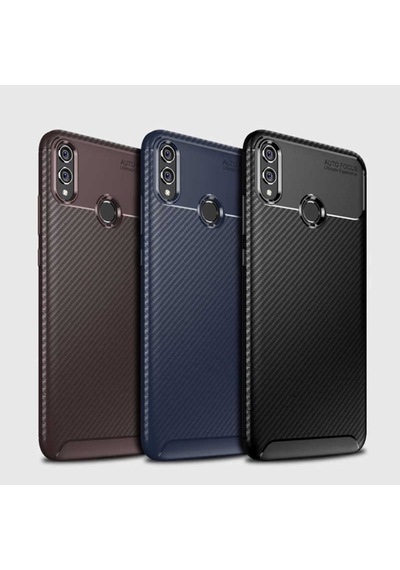 Huawei Honor 8X Kilif Karbon Silikon Case 389460282