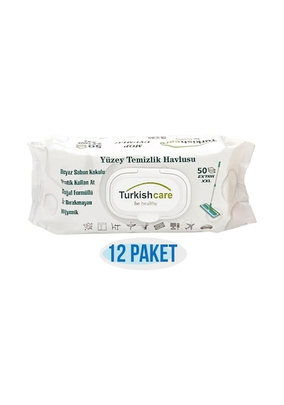12 Li Yüzey Temizlik Havlusu 50 Pcs