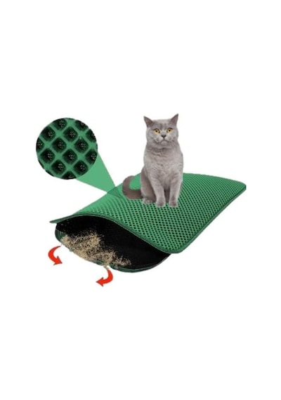 Kedi Tuvaleti Önü Elekli Kedi Kumu Paspası 60 X 40 Cm