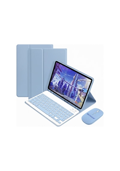 Microcase Xiaomi Poco Pad M1 12.1 İnch Tablet İçin Bluetooth Klavye Ve Mouse + Kılıf Bkk6