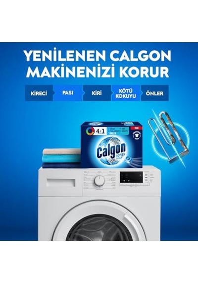 4'ü 1 Arada Çamaşır Makinesi Kir, Kireç Ve Koku Önleyici Tablet 1x 40 Tablet 1000'li Set