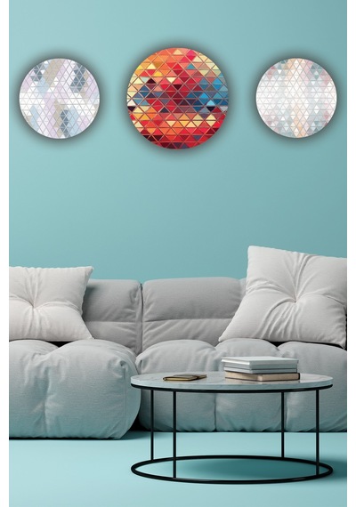 Kristal Desenli Mdf Ahşap Duvar Tablosu, Salon, Yatak Odası Dekoratif Süs