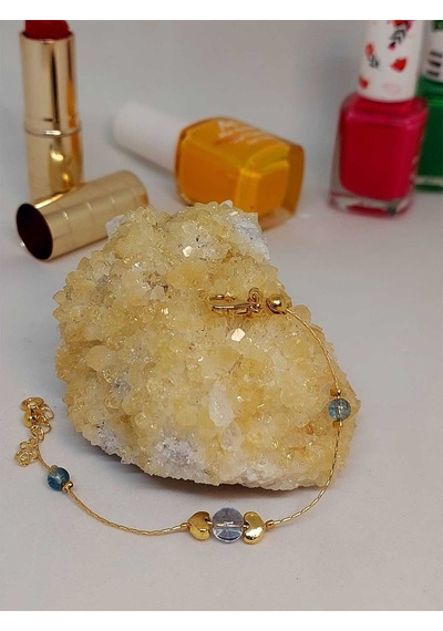 Topaz Taşı Tasarım Bileklik 52094 Çok Renkli
