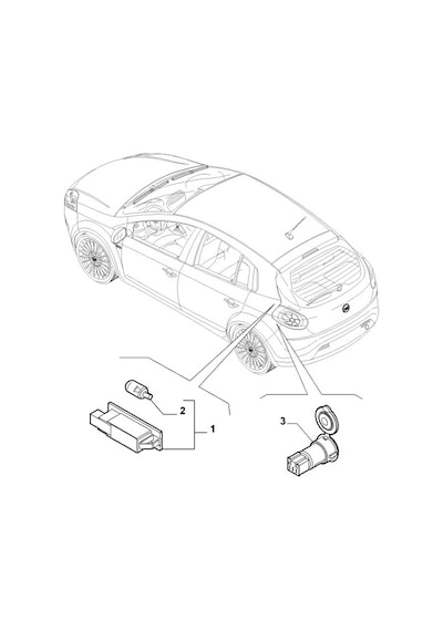 Fiat 500 Punto İdea Linea Bravo Panda Stilo Doblo Bagaj Lambası
