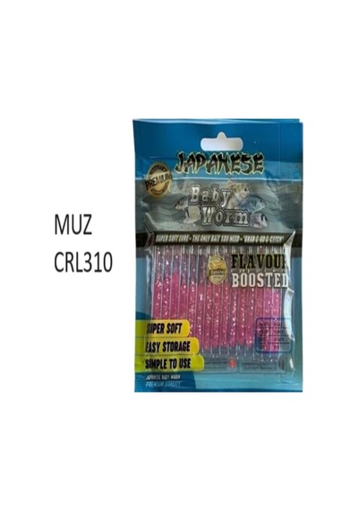 Effe Japanese Baby Worm Kokulu Lrf Silikon Yapay Yem 45mm 15adet