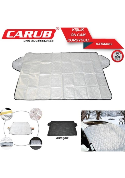 Kışlık Ön Cam Koruyucu Katmanlı 150x116 Cm