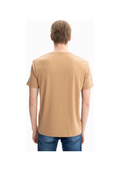 AR-MA Arma Erkek Regular Fit Örme Süprem Penye Bisiklet Yaka Tişört Y27344471501 Bej